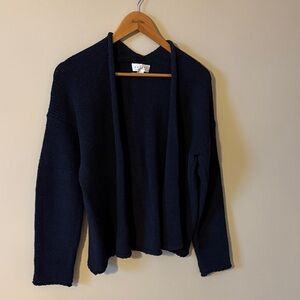 Velvet Women's Navy Open-Front Sweater